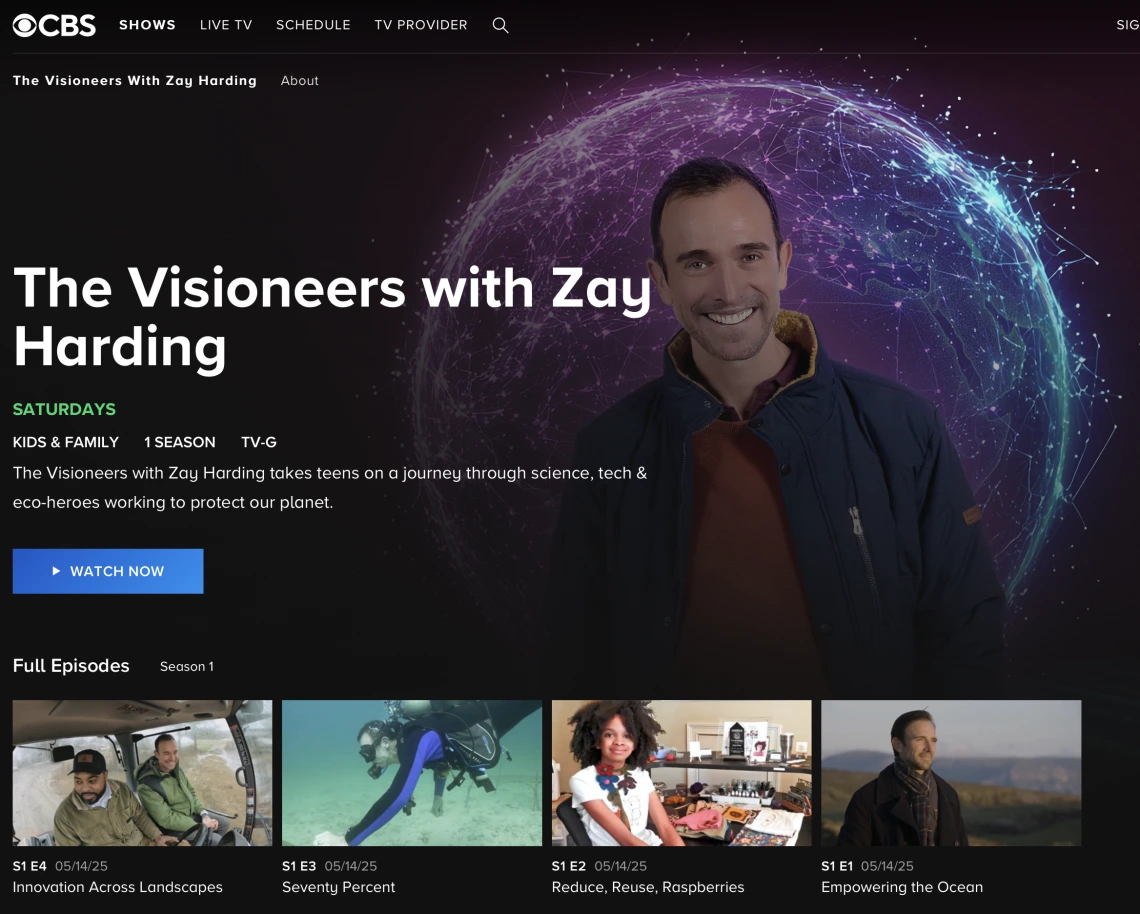 The Visioneers with Zay Harding on CBS
